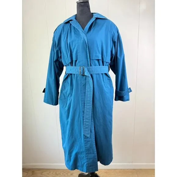 Women's Vintage London Club Trench Coat, Size 6P - Picture 1 of 13